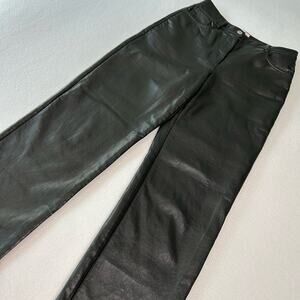 Aritzia Wilfred Women's Size 4 Melina Vegan Faux Leather Pant Black